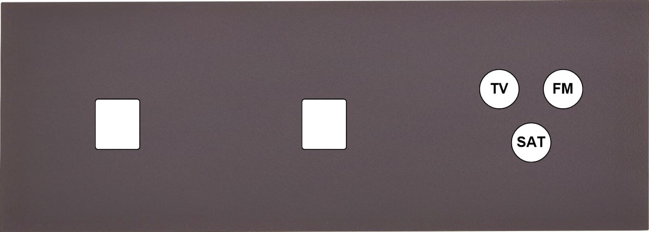MODELEC - Façade Désir Anthracite Mat Triple Horizontale M1 M1 C3