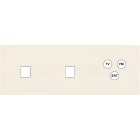 MODELEC - Façade Désir Ivoire Mat Triple Horizontale M1 M1 C3