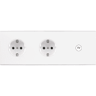 MODELEC - Façade Confidence Laiton Blanc Triple Horizontale PCK Pck C1 Magnetique