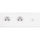 MODELEC - Façade Confidence Laiton Blanc Mat Triple Horizontale PC Pc C1