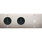 MODELEC - Façade Confidence Laiton Nickel Satine Triple Horizontale PC Pc C1 à Vis