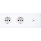 MODELEC - Façade Hitera Blanc Soft Touch Triple Horizontale PCK Pck B1