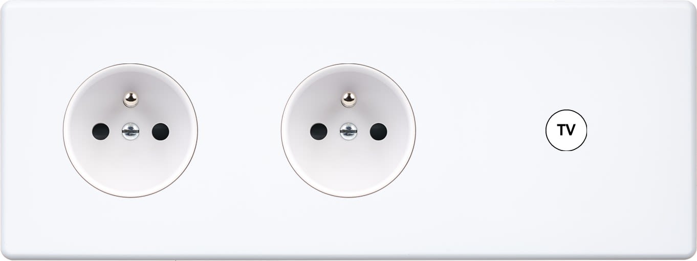 MODELEC - Façade Hitera Blanc Soft Triple Horizontale PC Pc C1