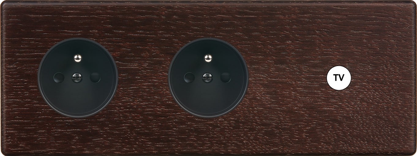 MODELEC - Façade Hitera Chene Fonce Triple Horizontale PC Pc C1