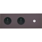 MODELEC - Façade Désir Anthracite Mat Triple Horizontale PC Pc C1