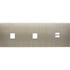 MODELEC - Façade Confidence Laiton Acier Brosse Triple Horizontale M1 M1 U1