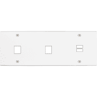 MODELEC - Façade Confidence Laiton Blanc Mat Triple Horizontale M1 M1 U1 Vis