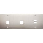 MODELEC - Façade Confidence Laiton Nickel Satine Triple Horizontale M1 M1 U1 Vis