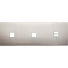 MODELEC - Façade Confidence Laiton Nickel Satine Triple Horizontale M1 M1 U1