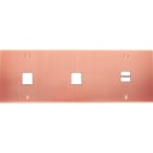 MODELEC - Façade Confidence Laiton Cuivre Satine Triple Horizontale M1 M1 U1 Vis