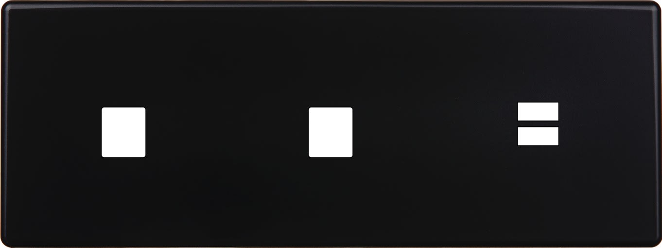 MODELEC - Façade Hitera Noir Triple Horizontale M1 M1 U1