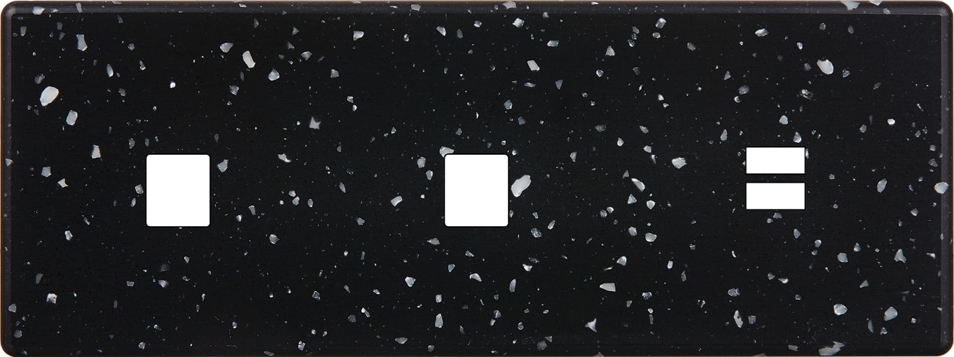 MODELEC - Façade Hitera Terrazzo Noir Triple Horizontale M1 M1 U1