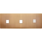 MODELEC - Façade "M" Laiton Bronze Triple Horizonta 1 Media 1 Media 1 Chargeur USB Sansvis