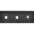 MODELEC - Façade "M" Acier Verni Triple Horizontal 1 Media 1 Media 1 Chargeur USB magnétiq