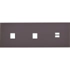MODELEC - Façade Désir Anthracite Mat Triple Horizontale M1 M1 U1