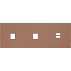 MODELEC - Façade Désir Moka Mat Triple Horizontale M1 M1 U1