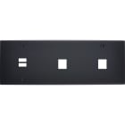 MODELEC - Façade Confidence Laiton Noir Mat Triple Horizontale U1 M1 M1 Vis
