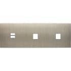 MODELEC - Façade Confidence Laiton Acier Brosse Triple Horizontale U1 M1 M1