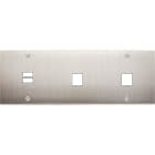 MODELEC - Façade Confidence Laiton Nickel Satine Triple Horizontale U1 M1 M1 Vis