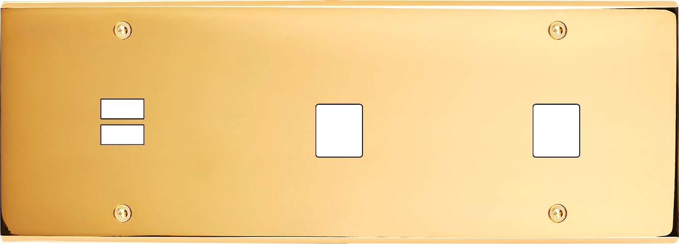 MODELEC - Façade Confidence Laiton Or Miroir Triple Horizontale U1 M1 M1 Vis