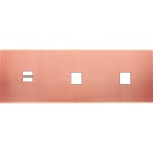 MODELEC - Façade Confidence Laiton Cuivre Satine Triple Horizontale U1 M1 M1