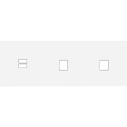 MODELEC - Façade Confidence Laiton Blanc Email Triple Horizontale U1 M1 M1