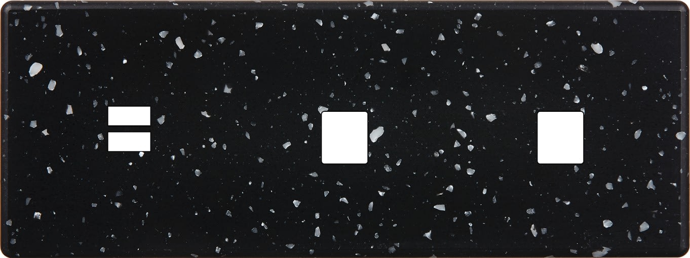 MODELEC - Façade Hitera Terrazzo Noir Triple Horizontale U1 M1 M1