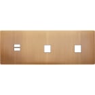 MODELEC - Façade "M" Laiton Bronze Triple Horizont 1 Chargeur USB 1 Media 1 Media magnétiq