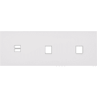 MODELEC - Façade Désir Blanc Mat Triple Horizontale U1 M1 M1