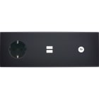 MODELEC - Façade Confidence Laiton Noir Mat Triple Horizontale PCK U1 C1