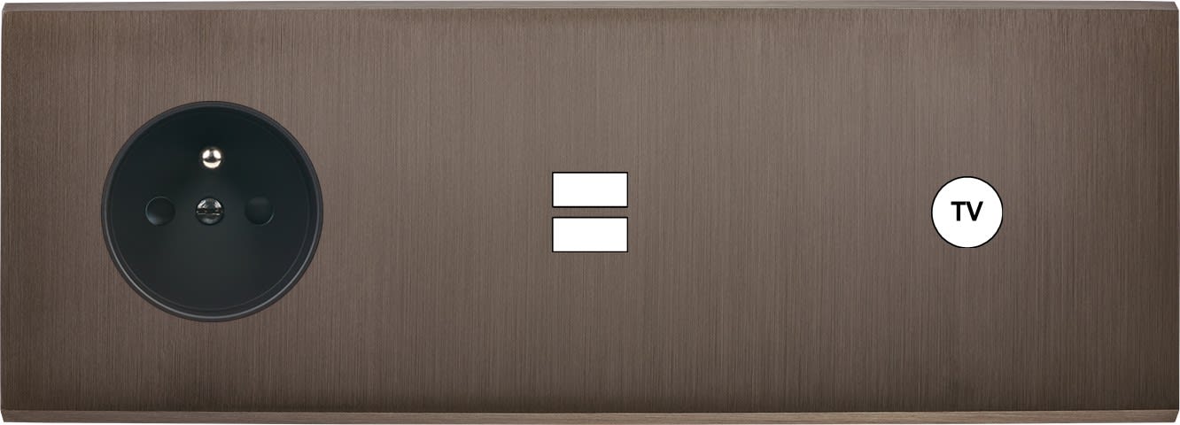 MODELEC - Façade Confidence Laiton Canon De Fusil Triple Horizontale PC U1 C1