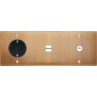MODELEC - Façade Confidence Laiton Vieux Bronze Triple Horizontale PCK U1 C1 Vis