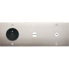 MODELEC - Façade Confidence Laiton Nickel Satine Triple Horizontale PC U1 C1 Vis