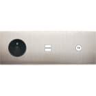 MODELEC - Façade Confidence Laiton Nickel Satine Triple Horizontale PC U1 C1