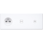 MODELEC - Façade Hitera Blanc Triple Horizontale PC U1 C1