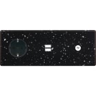 MODELEC - Façade Hitera Terrazzo Noir Triple Horizontale PCK U1 C1