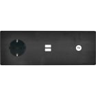 MODELEC - Façade "M" Acier Verni Triple Horiz 1 Schuko 1 Chargeur USB 1 Prise Tv magnétiq