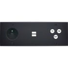 MODELEC - Façade Confidence Laiton Noir Mat Triple Horizontale PC U1 C3 Vis