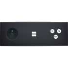 MODELEC - Façade Confidence Laiton Noir Mat Triple Horizontale PC U1 C3