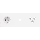 MODELEC - Façade Confidence Laiton Blanc Mat Triple Horizontale PCK U1 C3