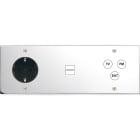 MODELEC - Façade Confidence Laiton Chrome Triple Horizontale PCK U1 C3 Vis