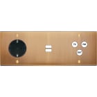 MODELEC - Façade Confidence Laiton Vieux Bronze Triple Horizontale PCK U1 C3 Vis