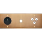MODELEC - Façade Confidence Laiton Vieux Bronze Triple Horizontale PC U1 C3 Vis