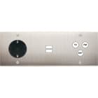 MODELEC - Façade Confidence Laiton Nickel Satine Triple Horizontale PCK U1 C3 Vis