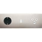 MODELEC - Façade Confidence Laiton Nickel Satine Triple Horizontale PCK U1 C3