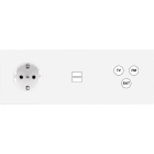 MODELEC - Façade Confidence Laiton Blanc Email Triple Horizontale PCK U1 C3