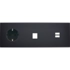 MODELEC - Façade Confidence Laiton Noir Mat Triple Horizontale PCK M1 U1