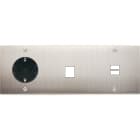 MODELEC - Façade Confidence Laiton Nickel Satine Triple Horizontale PCK M1 U1 Vis