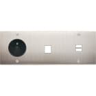 MODELEC - Façade Confidence Laiton Nickel Satine Triple Horizontale PC M1 U1 Vis