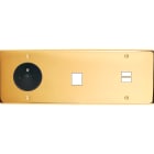 MODELEC - Façade Confidence Laiton Or Miroir Triple Horizontale PC M1 U1 Vis